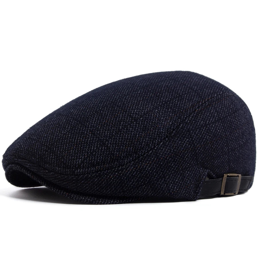 Velvet Grid Ivy Cap | Premium Winter Flat Cap | Urban Caps NZ