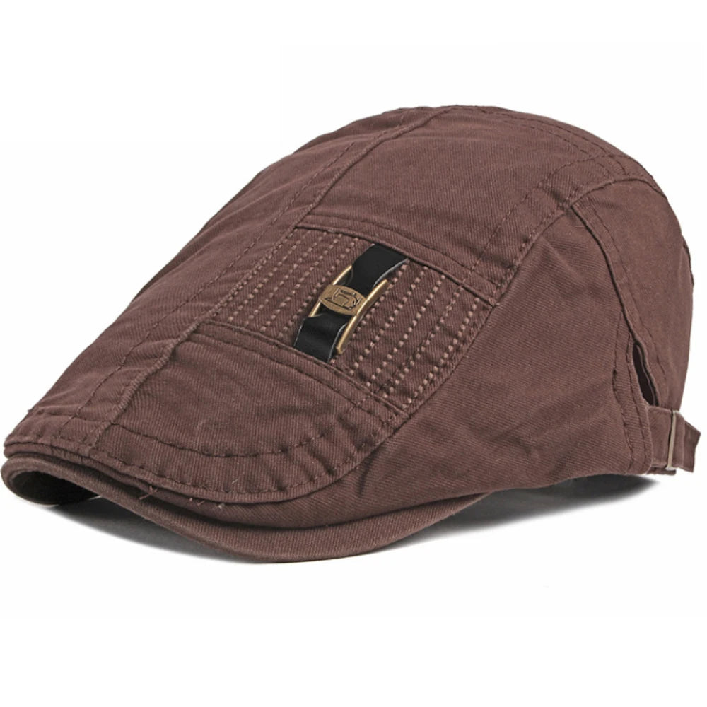 Buxton Cotton Ivy Cap in Brown
