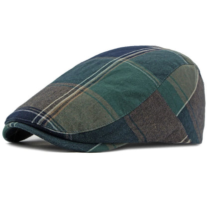 Turin Western Plaid Ivy Cap in Green