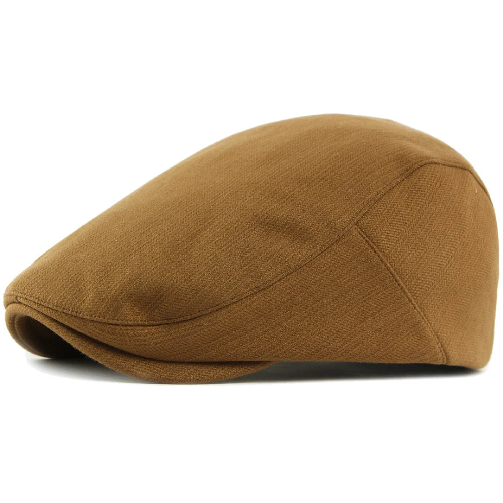 Exeter Knitted Artist Beret in Caramel