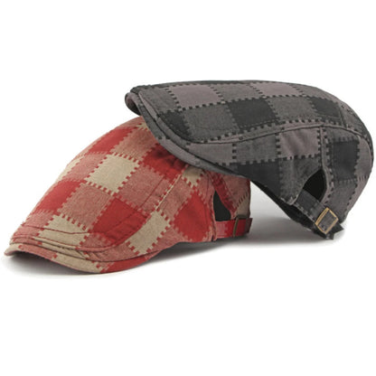 Rye Plaid Artist Beret