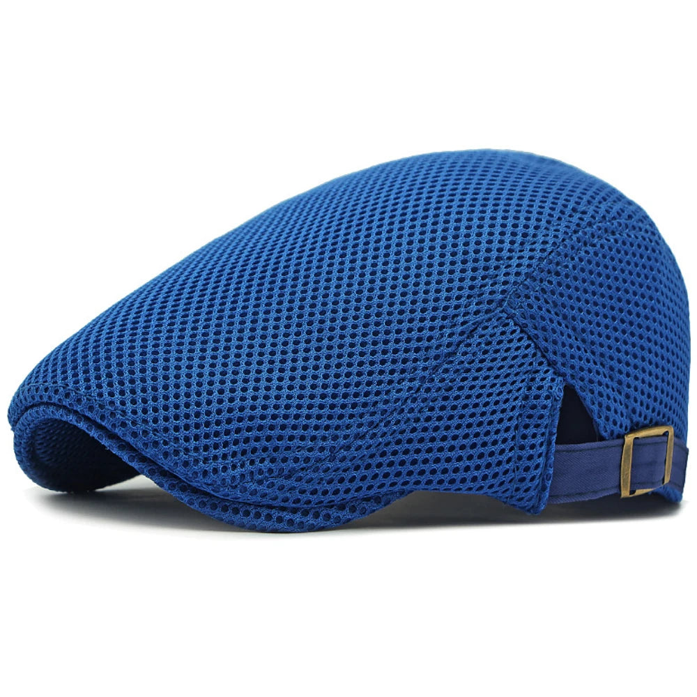 Godalming Mesh Breathable Beret in Royal Blue