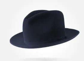Premium 100% Wool Chicano Lowrider Hat – Feather Band Wide Brim Fedora