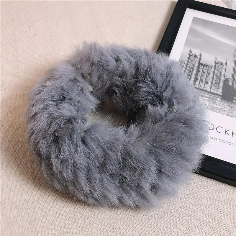 Plush Rabbit Fur Headband | Winter Warm Hairband | Urban Caps NZ