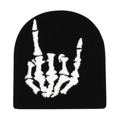 The Skullcap | Y2K Letter Knitted Hip Hop Beanie | Urban Caps NZ