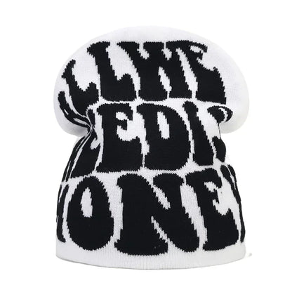 The Skullcap | Y2K Letter Knitted Hip Hop Beanie | Urban Caps NZ