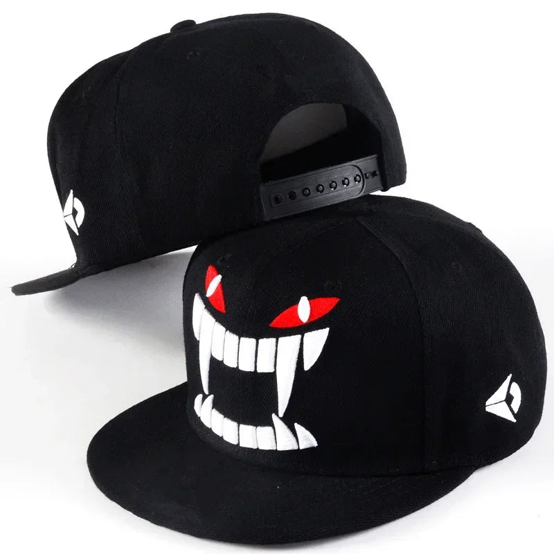 The Shoreditch | Demon Embroidery Unisex Snapback Cap | Urban Caps NZ