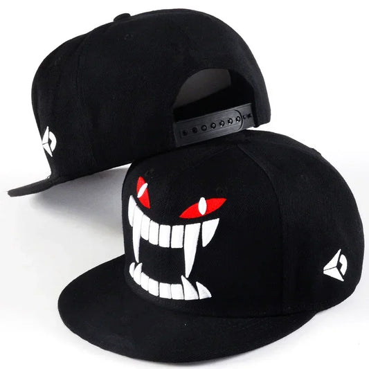The Shoreditch | Demon Embroidery Unisex Snapback Cap | Urban Caps NZ