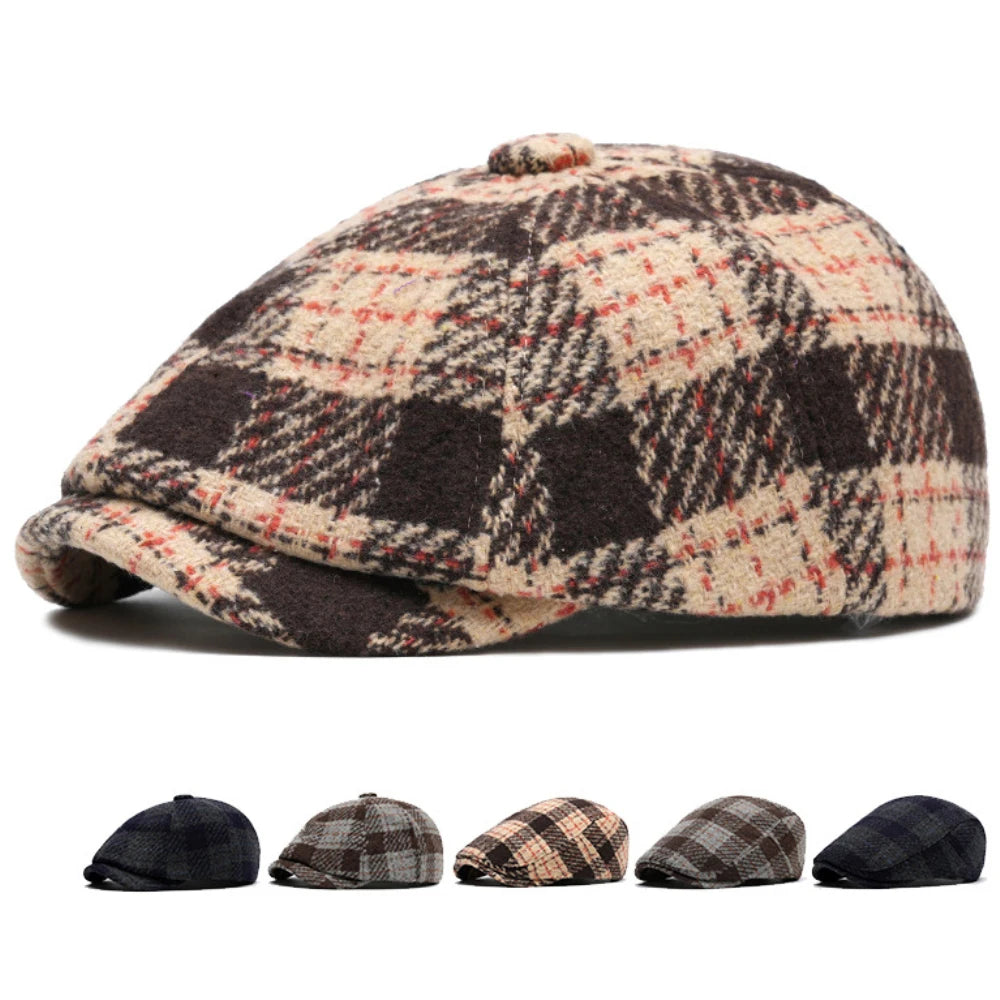 Bakewell Plaid Winter Beret