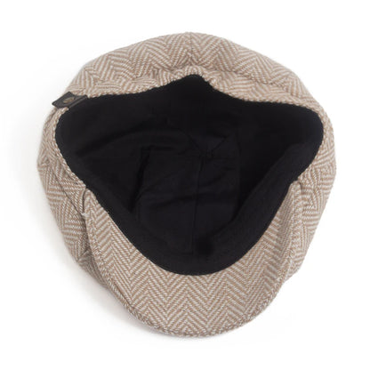 Retro Herringbone Newsboy Cap | Warm British Cap | Urban Caps NZ