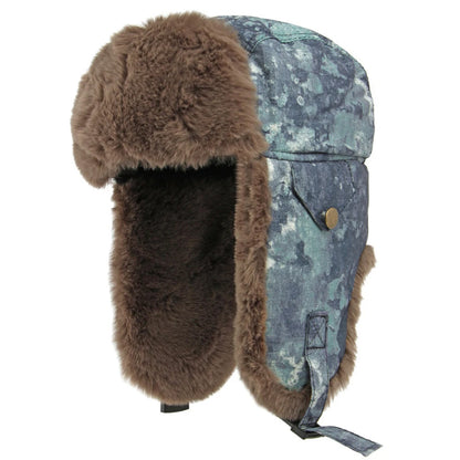 Arctic Camouflage Trapper Hat in Gray