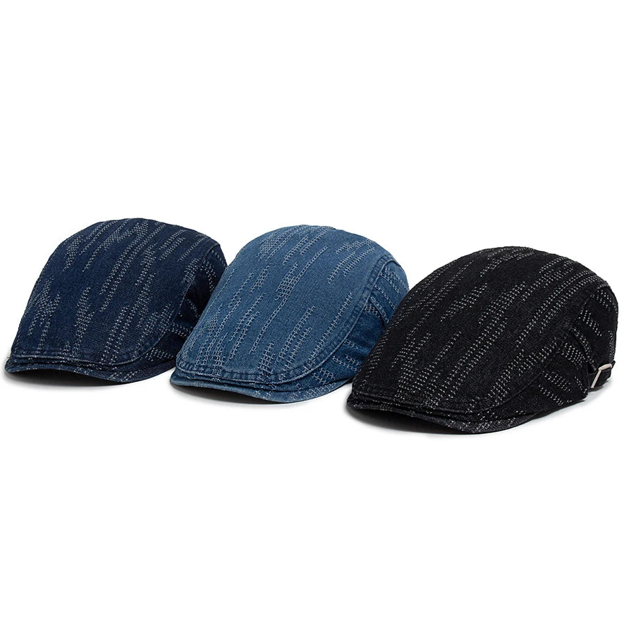Plaid Cotton Ivy Cap | Country Heritage Flat Cap | Urban Caps NZ