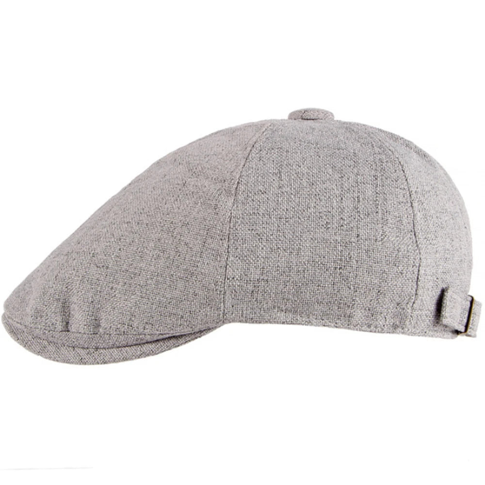 Hastings Octagonal Retro Beret in Light Grey