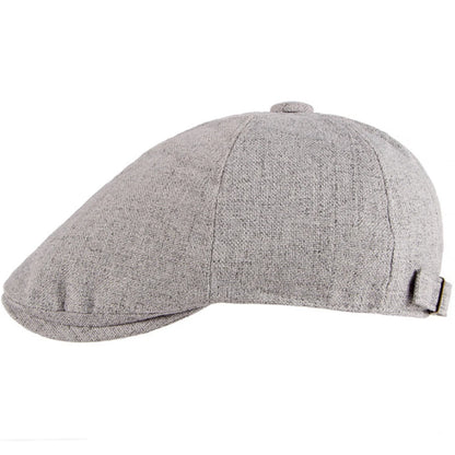 Hastings Octagonal Retro Beret in Light Grey