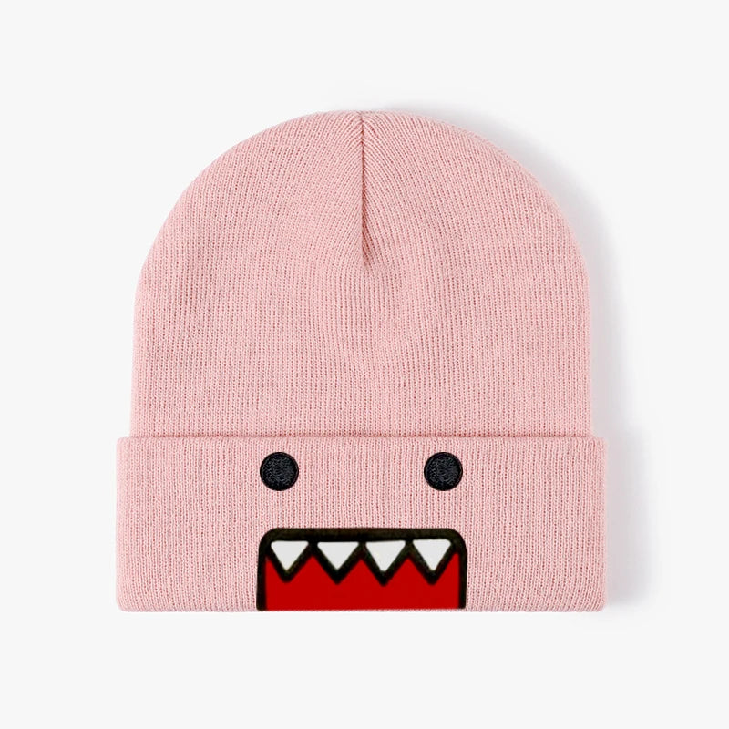 The Domo | Cartoon Character Embroidered Knitted Beanie | Urban Caps NZ