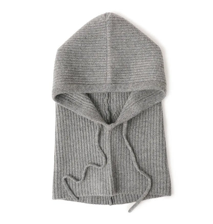 The Cairnwell | Women's 100% Wool Drawstring Balaclava Beanie | Urban Caps NZ