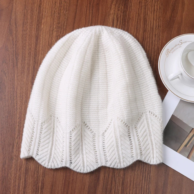 The Glencoe | 100% Wool Wavy Edge Knitted Winter Beanie | Urban Caps NZ
