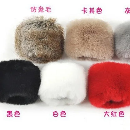 Belmont Faux Fur Wrist Warmers
