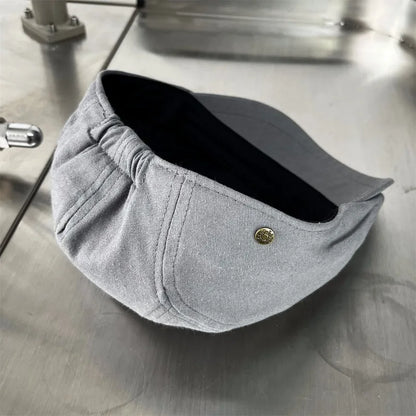 Torino XL Cotton Flat Cap – Extra Large Newsboy Cap for Men & Women (55–65cm)