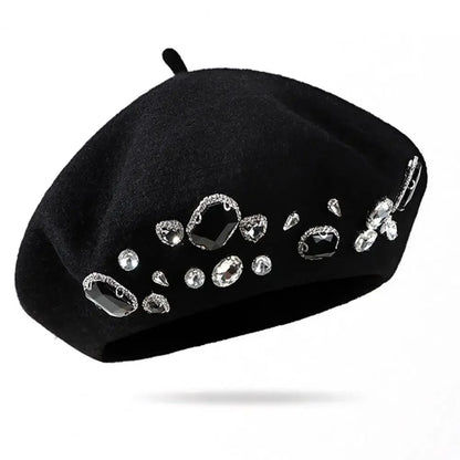 Montmartre Rhinestone Wool Beret