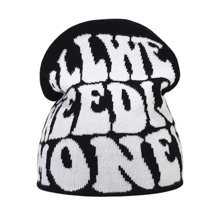 The Skullcap | Y2K Letter Knitted Hip Hop Beanie | Urban Caps NZ