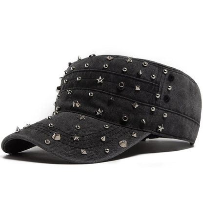 Rivet Detail Cotton Baseball Cap | Punk Rock Sports Cap | Urban Caps NZ