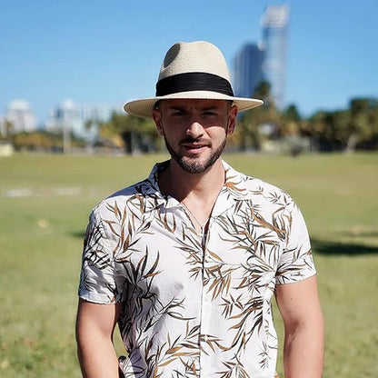 Kingston XL Straw Panama Hat – UPF 50+ Wide Brim Summer Sun Hat (61-63cm)