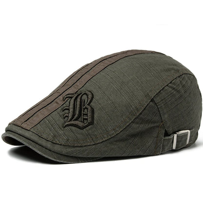 Embroidered Cotton Ivy Cap | Classic Gentleman's Flat Cap | Urban Caps NZ