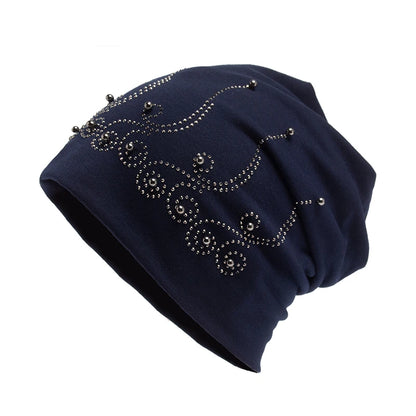 The Cristallo | Rhinestone Pearl Balaclava Beanie | Urban Caps NZ
