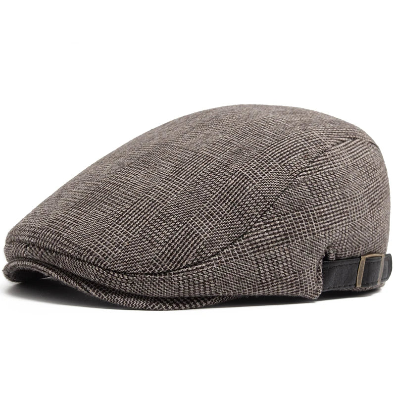 Striped Wool Velvet Ivy Cap | Premium Highland Flat Cap | Urban Caps NZ