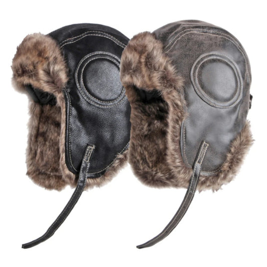 Ambleside Faux Leather Trapper Hat