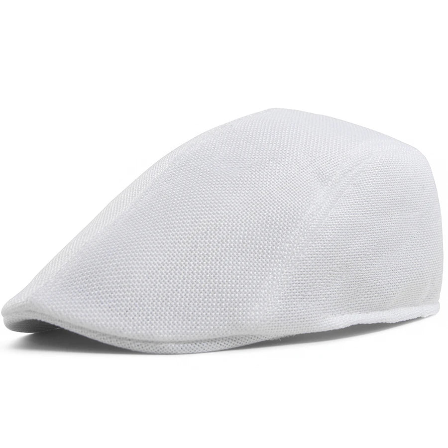 Breathable Linen Ivy Cap | Heritage Driving Flat Cap | Urban Caps NZ