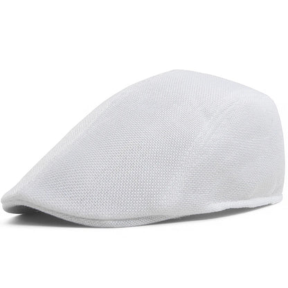 Breathable Linen Ivy Cap | Heritage Driving Flat Cap | Urban Caps NZ