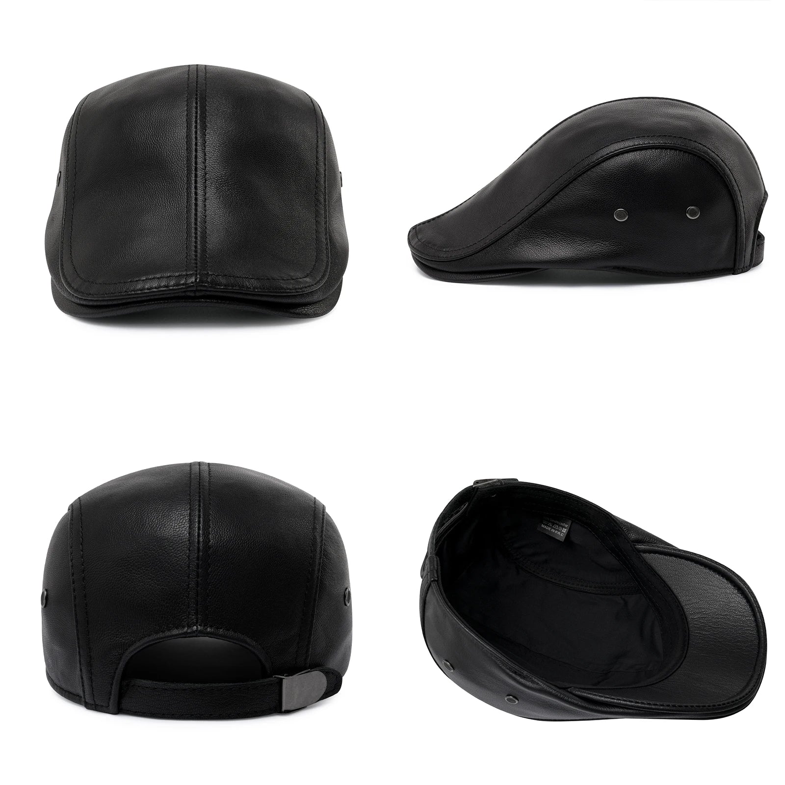 The Regent | Men's Genuine Leather Gatsby Ivy Newsboy Cap | Urban Caps NZ