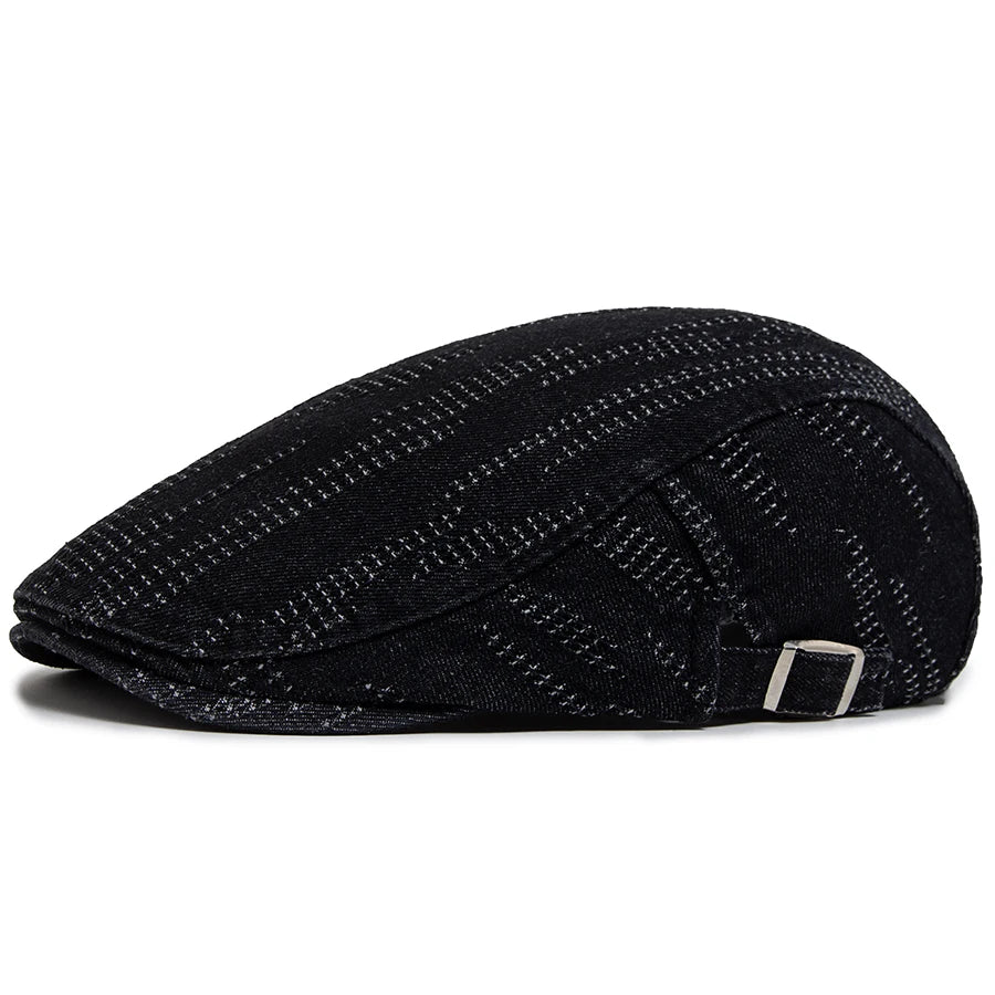Plaid Cotton Ivy Cap | Country Heritage Flat Cap | Urban Caps NZ