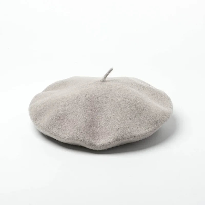 Versailles Wool Beret in Gray