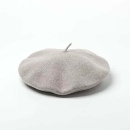 Versailles Wool Beret in Gray