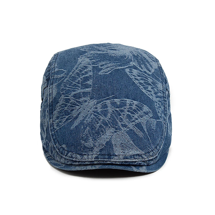 Floral Print Cotton Ivy Cap | Single Layer Flat Hat | Urban Caps NZ