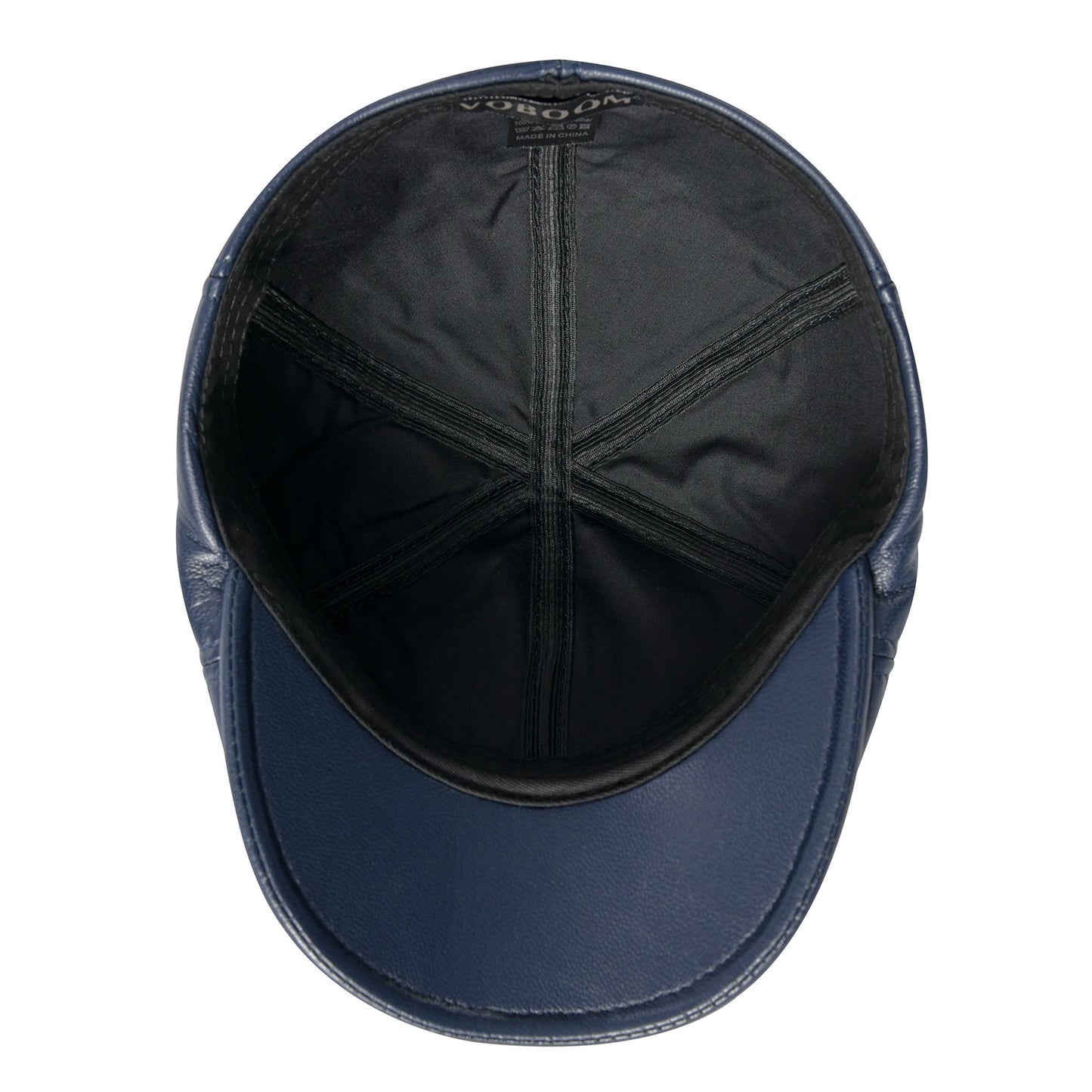 The Piccadilly | Men's Lambskin Leather 6-Panel Ivy Newsboy Cap | Urban Caps NZ