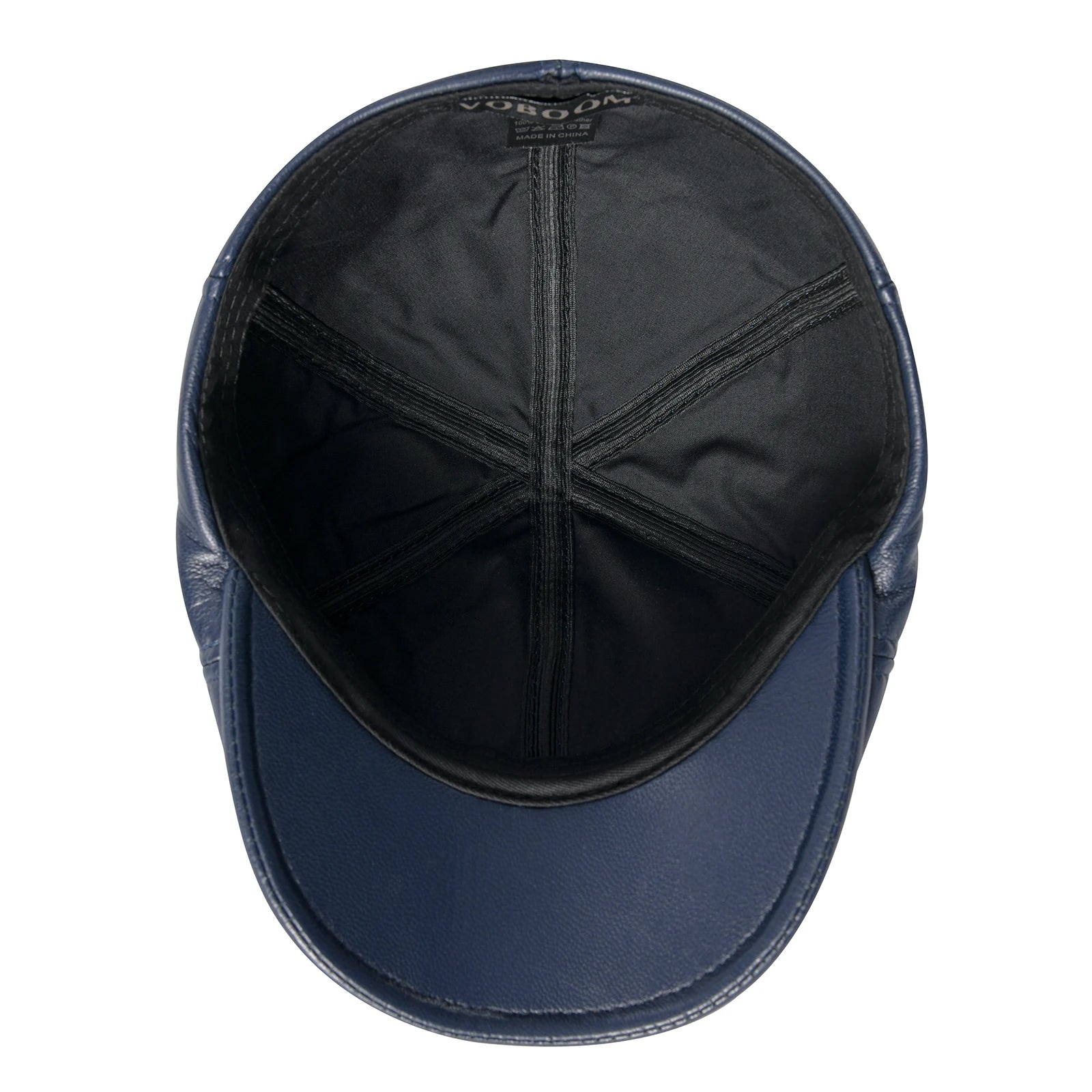 The Piccadilly | Men's Lambskin Leather 6-Panel Ivy Newsboy Cap | Urban Caps NZ