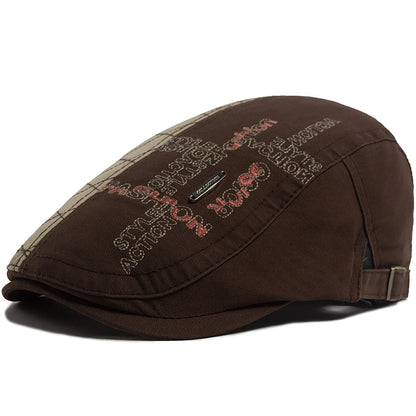 Embroidered Letter Label Ivy Cap | Outdoor Flat Cap | Urban Caps NZ