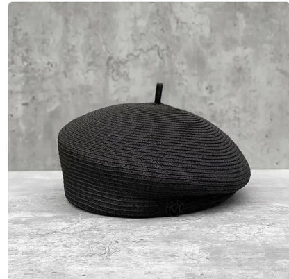 Mayfair Straw Fedora in Black Fine Grass