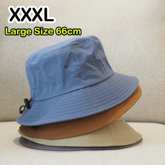 Extra large XXL bucket hat in army green for big heads