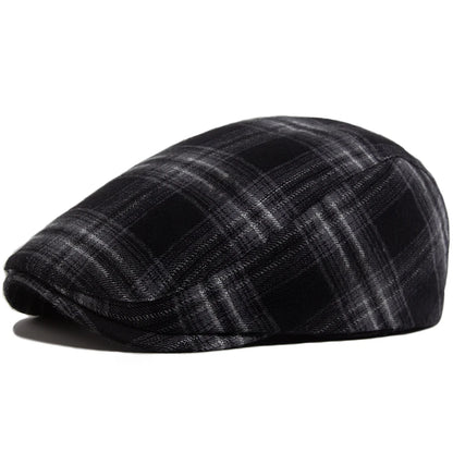 Thin Plaid Herringbone Ivy Cap | Heritage Flat Hat | Urban Caps NZ