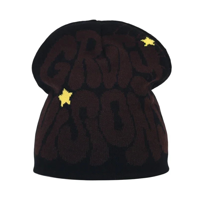 The Skullcap | Y2K Letter Knitted Hip Hop Beanie | Urban Caps NZ