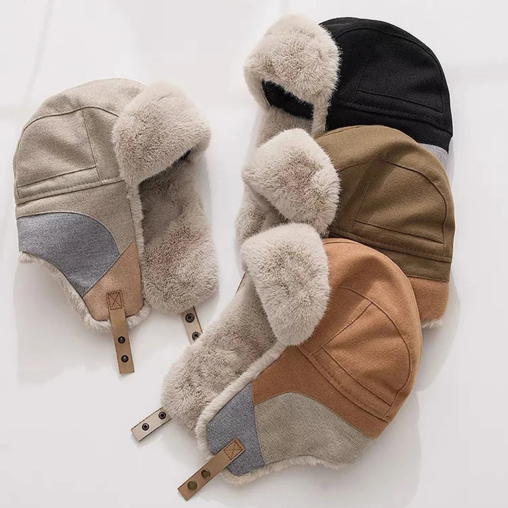 Norilsk Patchwork Fur Trapper Hat