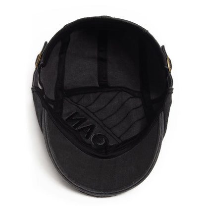 Washed Cotton Ivy Cap | Heritage Driving Flat Cap | Urban Caps NZ