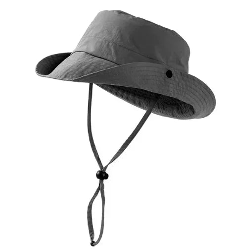 Voyager Big-Fit Bucket Hat in Grey-B