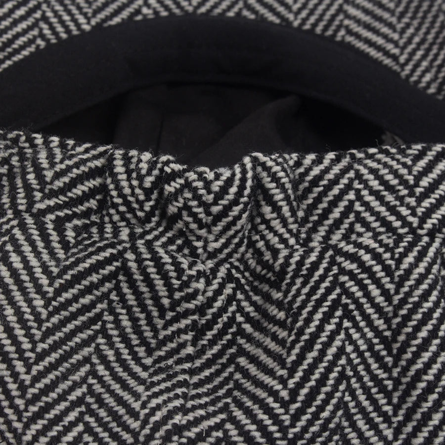 Retro Herringbone Newsboy Cap | Warm British Cap | Urban Caps NZ