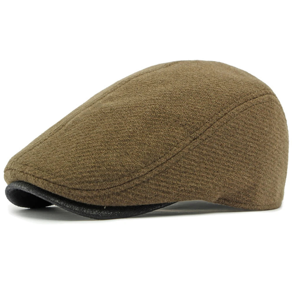 Shrewsbury Wool Artist Beret in Army Green
